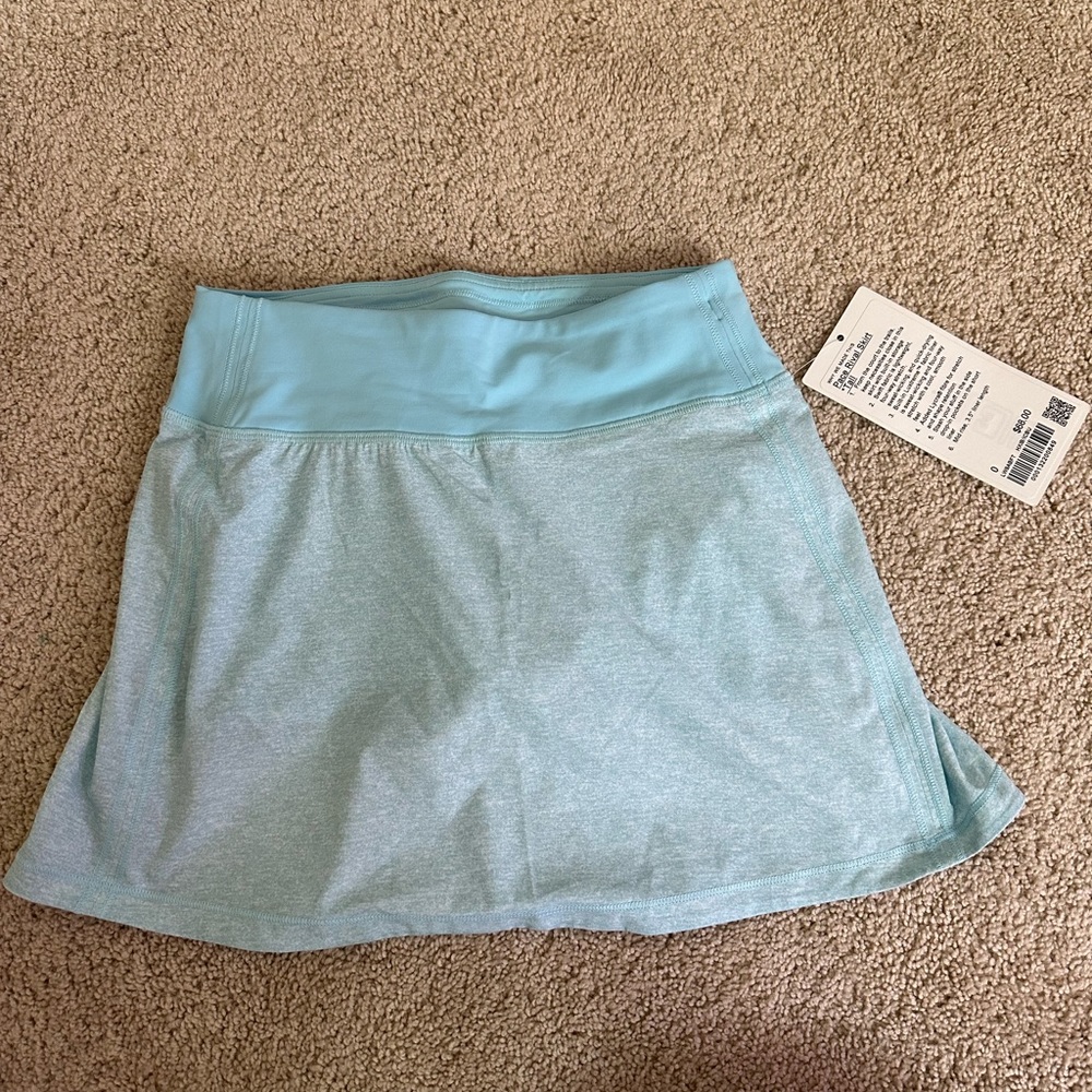 NWT! Lululemon sky blue Pace Rival Skirt